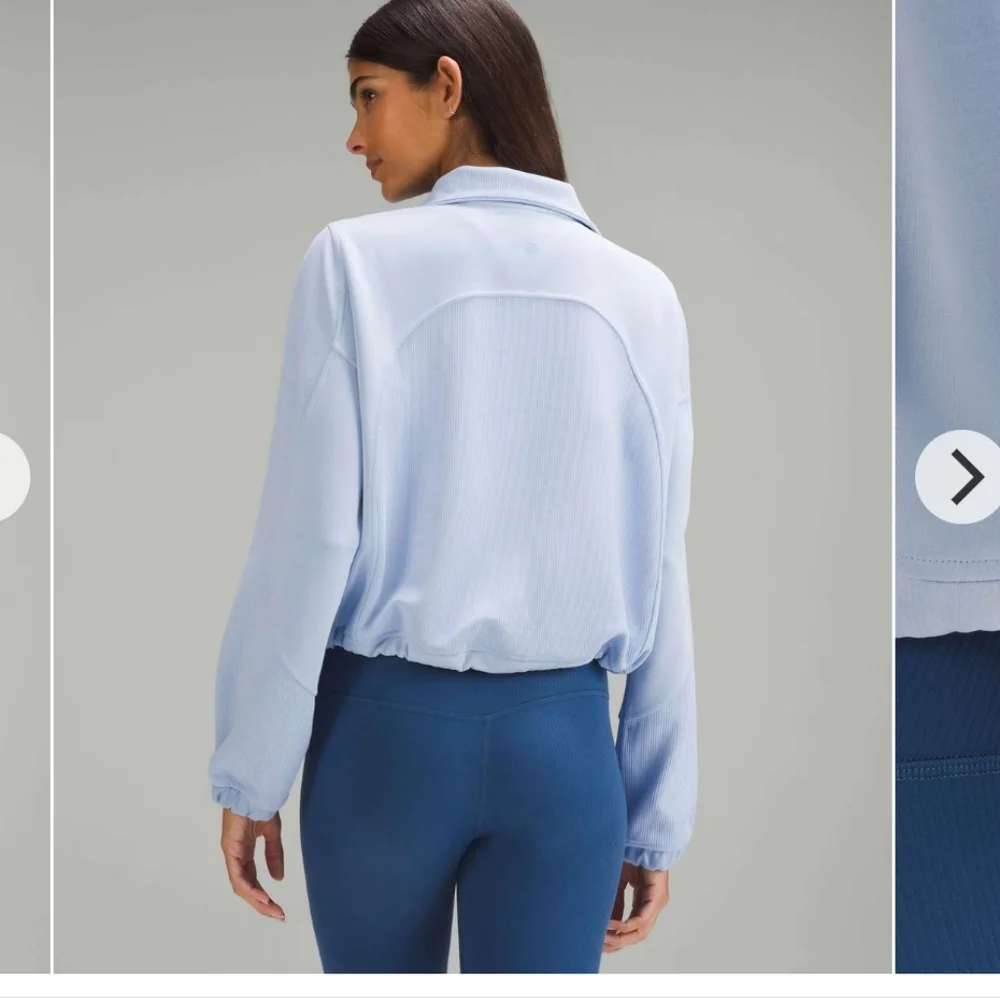 LULULEMON BRUSHED RIBBED SOFTSTREME HALF ZIP - Picture 3 of 14